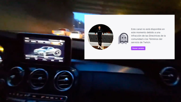 El aparatoso accidente de tráfico de un streamer en directo que le ha costado su canal de Twitch