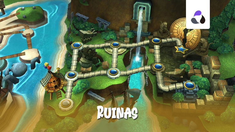 Mundo 3: Ruinas al 100% en Donkey Kong Country Returns