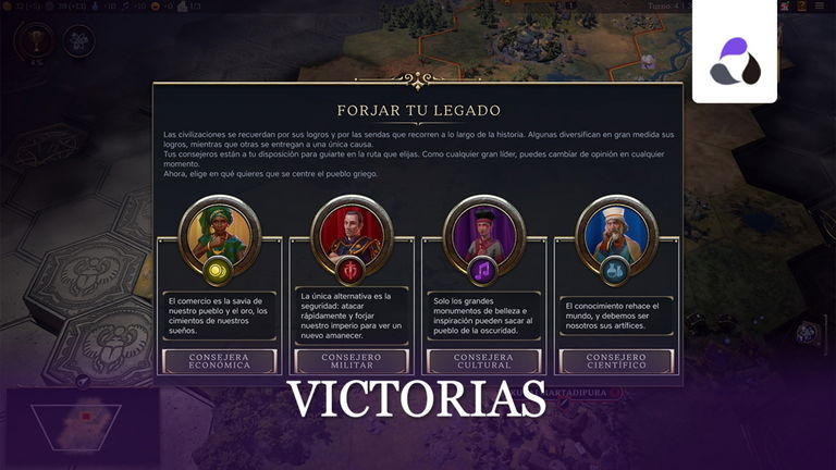 Todos los tipos de victoria en Civilization VII y rutas de legado