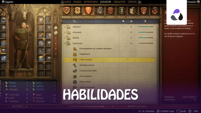 Todas las habilidades y ventajas de Kingdom Come: Deliverance 2