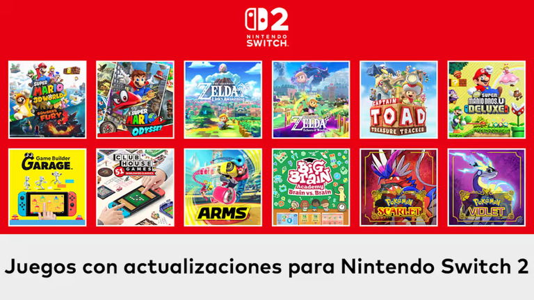 Todos los juegos con mejoras en Nintendo Switch 2: qué incluyen y cómo activarlos