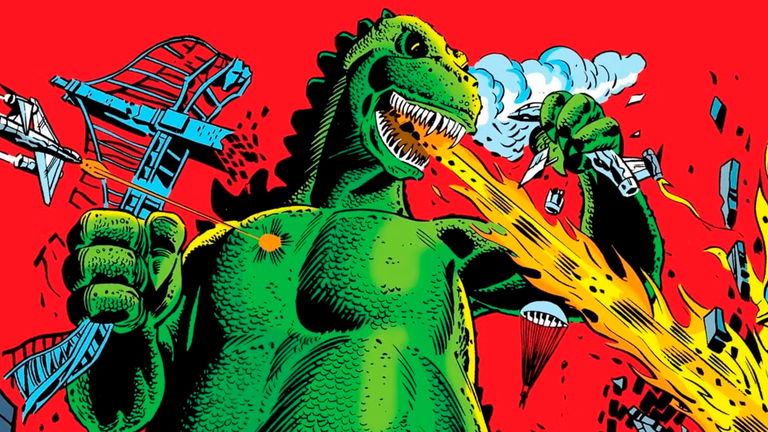 Marvel le da a Godzilla su propia armadura de Iron Man y no es ninguna broma